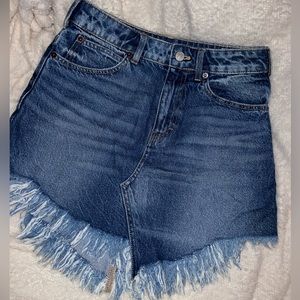 We The Free jean skirt